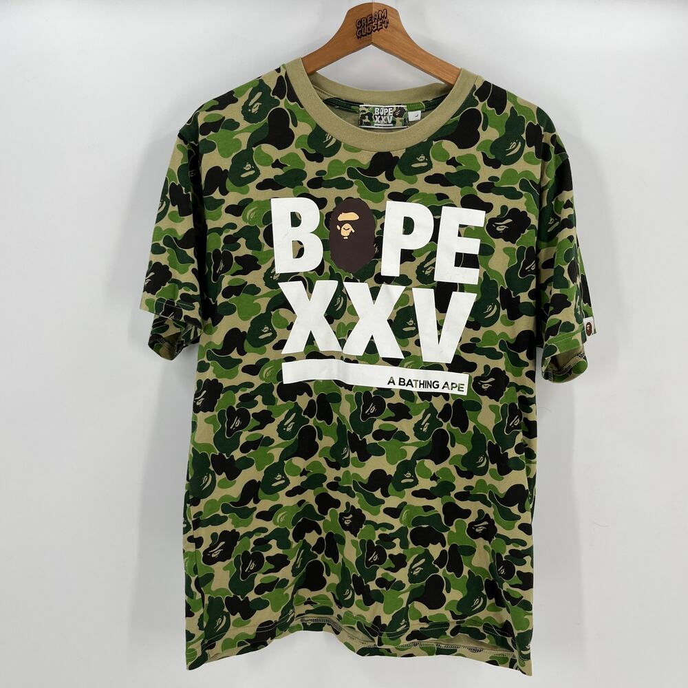 FW18 2018 A Bathing APE BAPE Nigo XXV 1st ABC Camo Ape Head Tee L